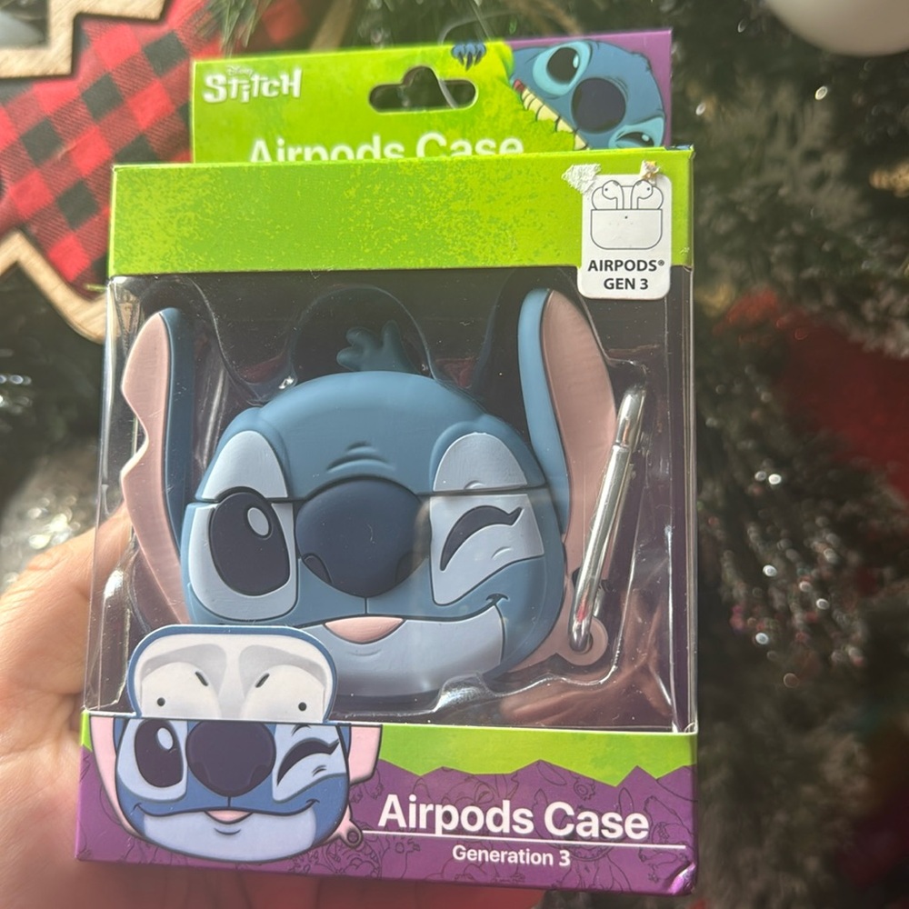 DISNEY  STITCH AIR POD CASE COMPATIBLE  WITH GENERATION  3 AIRPODS